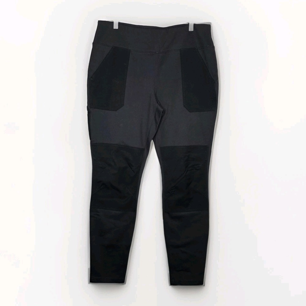 Carhartt Force Fitted Leggings Womens Large 12/14 Black Workwear Tactical